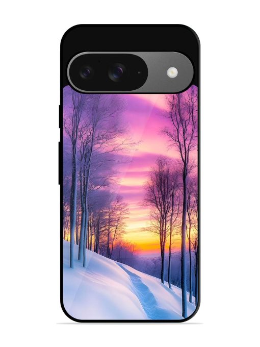 Winter'S Purple Haze Glossy Soft Edge Case for Google Pixel 9 Chachhi