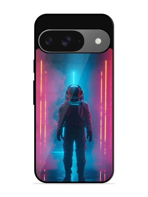 Neon Astronaut Glossy Soft Edge Case for Google Pixel 9 Chachhi