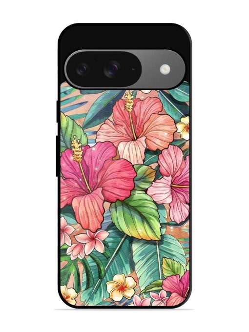 Tropical Tapestry Glossy Soft Edge Case for Google Pixel 9 Chachhi