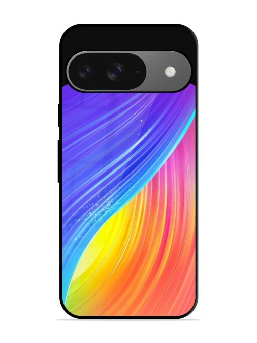 Neon Swirl Glossy Soft Edge Case for Google Pixel 9