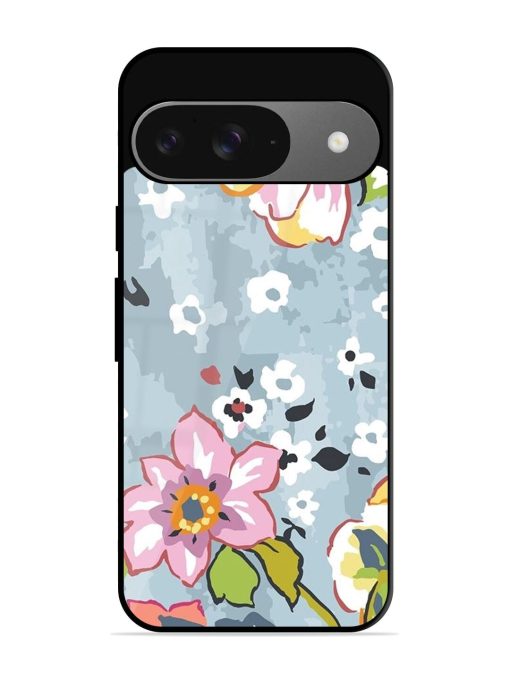 Floral Fantasy Glossy Soft Edge Case for Google Pixel 9