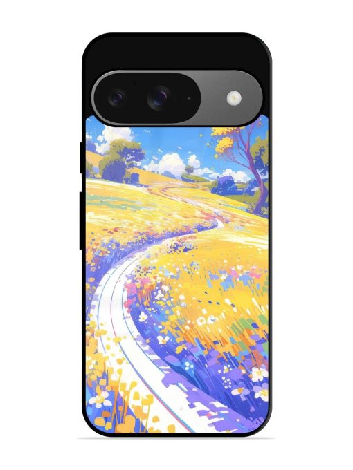 Vibrant Spring Meadow Glossy Soft Edge Case for Google Pixel 9 Chachhi