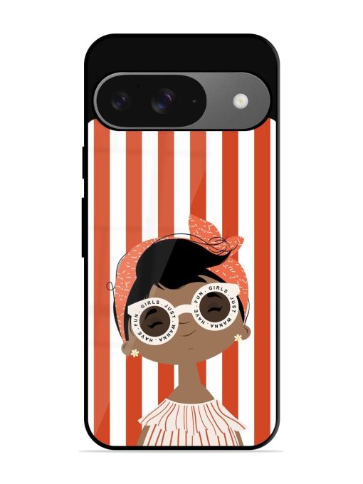 Girls Just Wanna Have Fun Glossy Soft Edge Case for Google Pixel 9 Chachhi