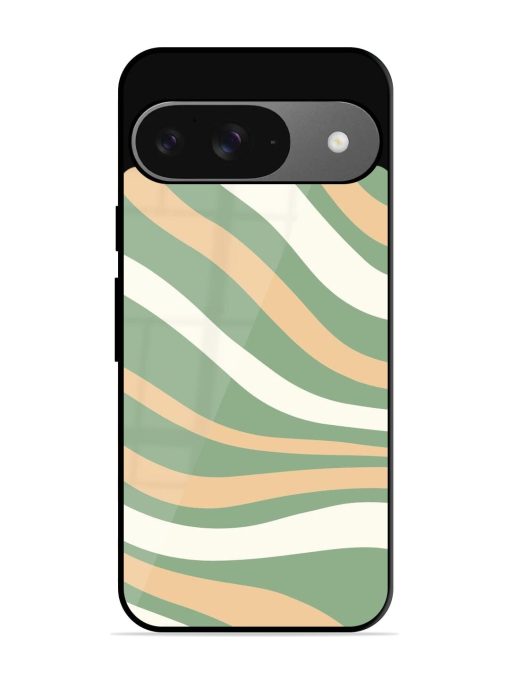 Wavy Pastel Paradise Glossy Soft Edge Case for Google Pixel 9 Chachhi