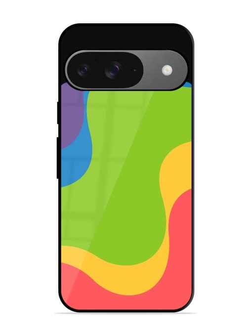 Wavy Rainbow Wonderland Glossy Soft Edge Case for Google Pixel 9 Chachhi