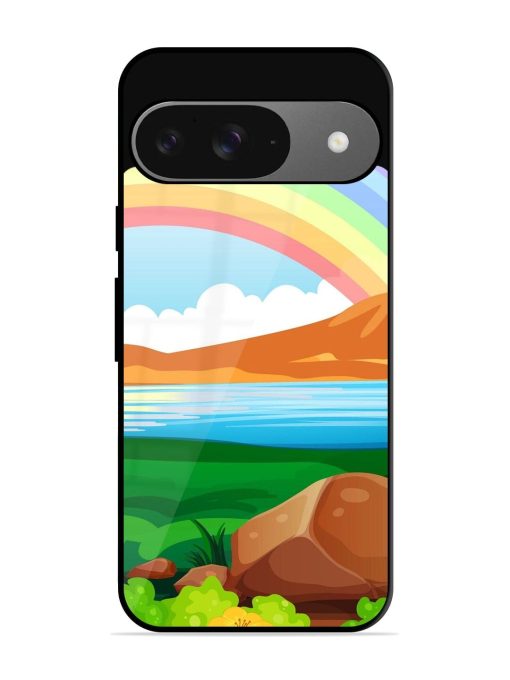 Rainbow Over The Lake Glossy Soft Edge Case for Google Pixel 9 Chachhi