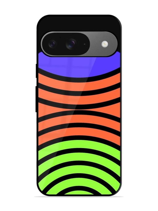 Psychedelic Stripe Symphony Glossy Soft Edge Case for Google Pixel 9 Chachhi