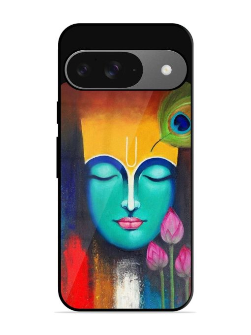 Divine Tranquility: The Face Of Krishna Glossy Soft Edge Case for Google Pixel 9 Chachhi