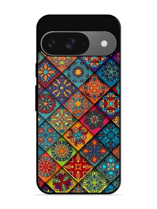 Patchwork Mandala Mosaic Glossy Soft Edge Case for Google Pixel 9 Chachhi