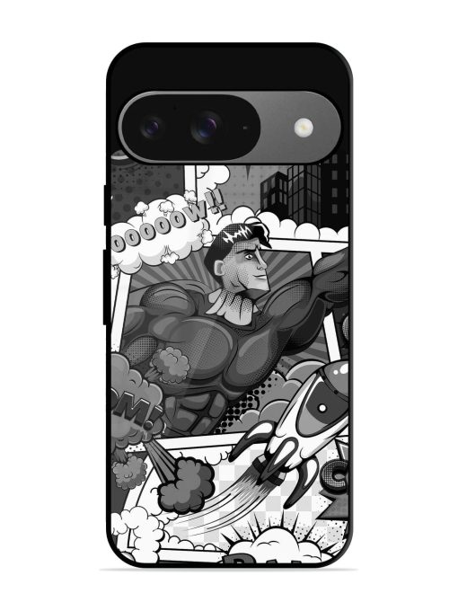 Comic Book Chaos Glossy Soft Edge Case for Google Pixel 9 Chachhi