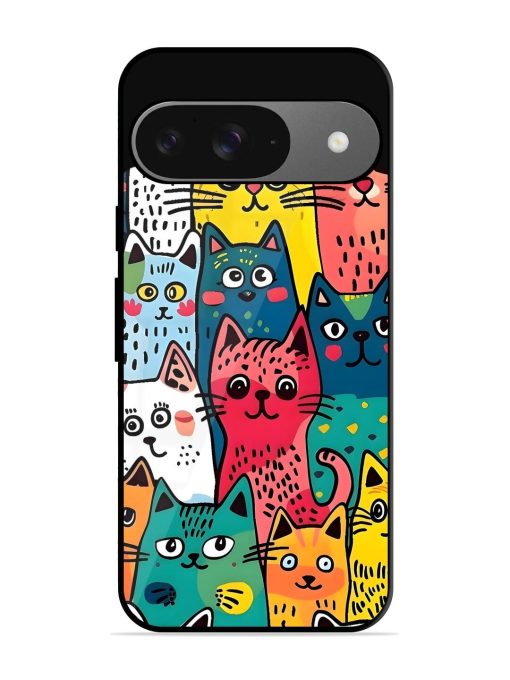 Feline Frenzy Glossy Soft Edge Case for Google Pixel 9 Chachhi