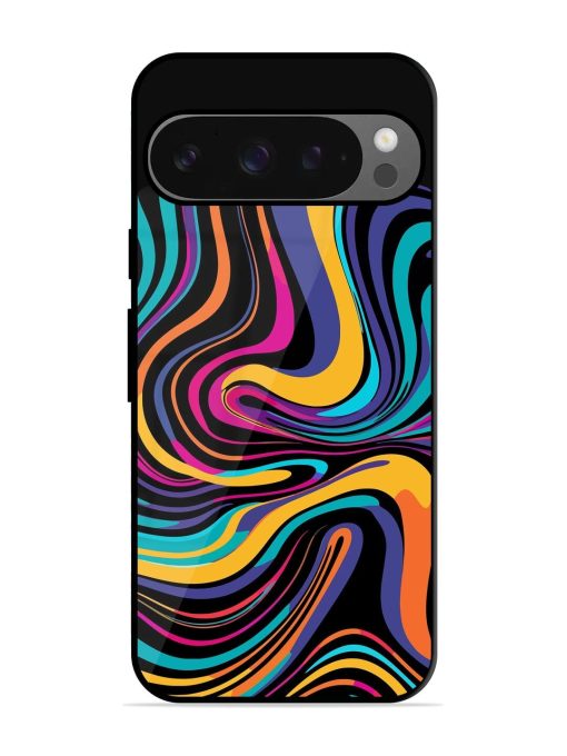 Psychedelic Swirl Glossy Soft Edge Case for Google Pixel 9 Pro