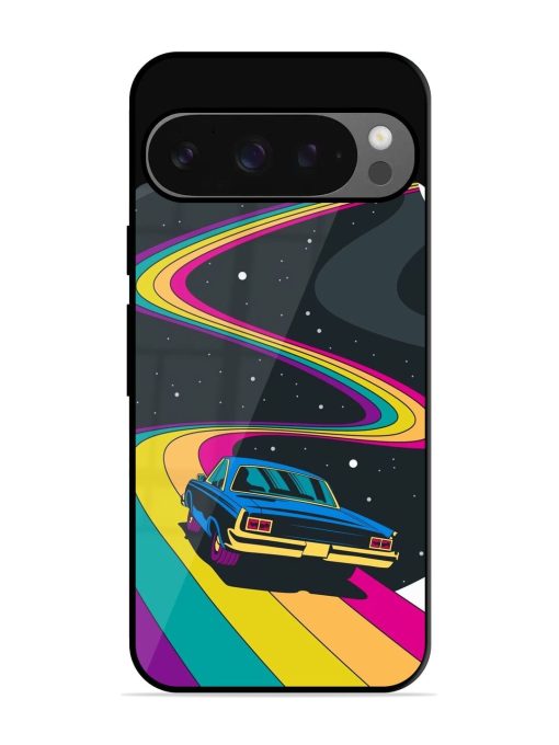 Rainbow Road Glossy Soft Edge Case for Google Pixel 9 Pro Xl Chachhi