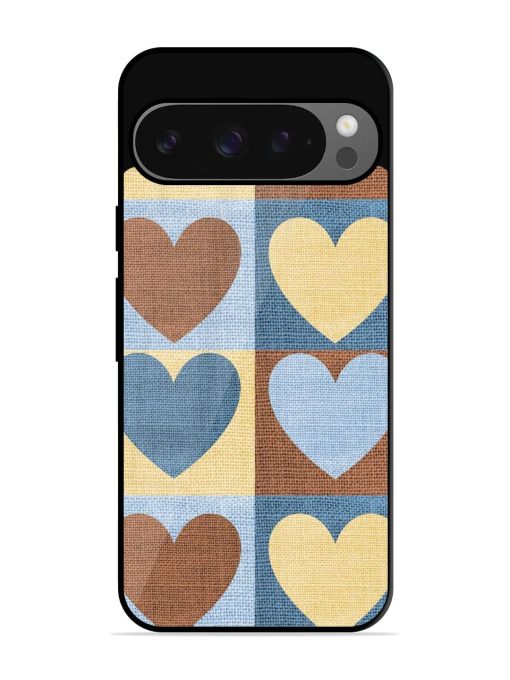 Hearts On Canvas Glossy Soft Edge Case for Google Pixel 9 Pro Xl Chachhi