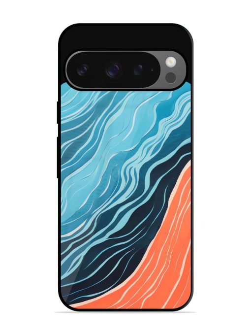 Oceanic Divide Glossy Soft Edge Case for Google Pixel 9 Pro Xl Chachhi