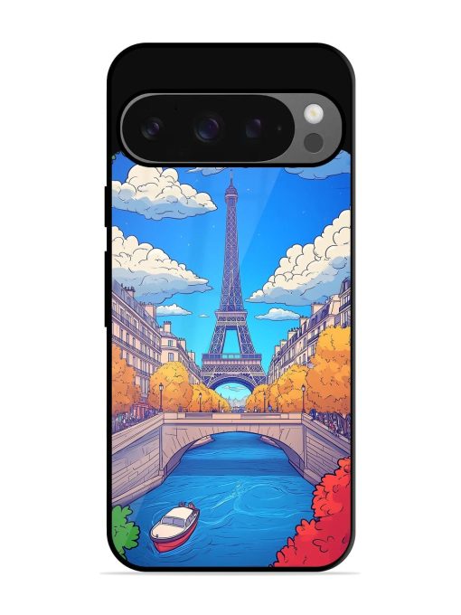 Parisian Panorama Glossy Soft Edge Case for Google Pixel 9 Pro Xl Chachhi