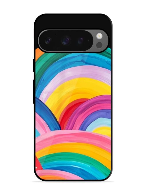 Rainbow Symphony Glossy Soft Edge Case for Google Pixel 9 Pro Xl Chachhi