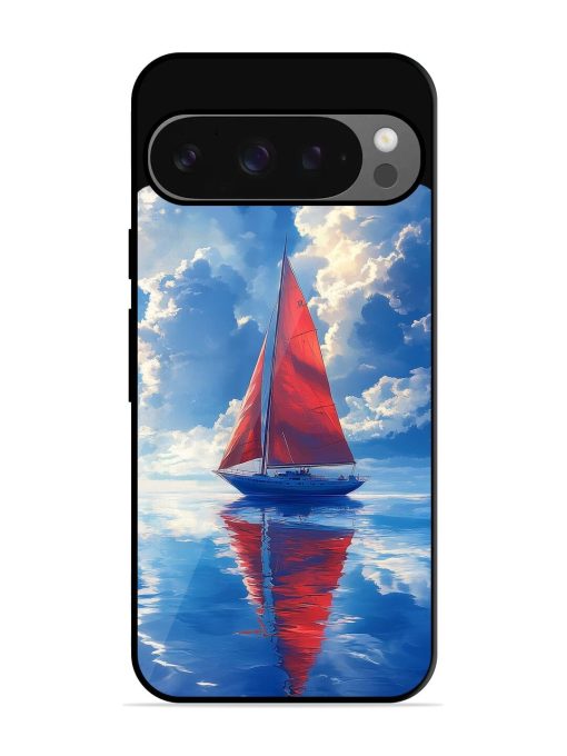 Crimson Sails Glossy Soft Edge Case for Google Pixel 9 Pro Xl Chachhi