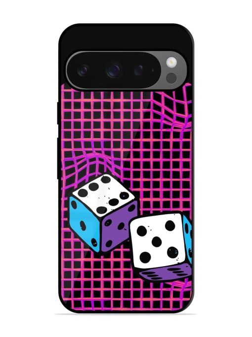 Glitched Dice Glossy Soft Edge Case for Google Pixel 9 Pro Xl Chachhi