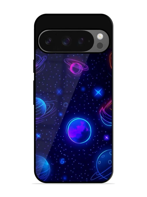 Neon Cosmos Glossy Soft Edge Case for Google Pixel 9 Pro Xl Chachhi