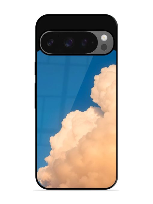 Golden Cloudscape Glossy Soft Edge Case for Google Pixel 9 Pro Xl Chachhi