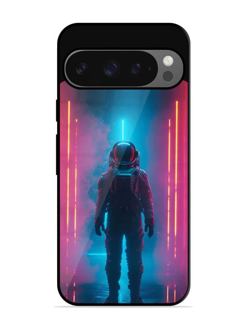 Neon Astronaut Glossy Soft Edge Case for Google Pixel 9 Pro Xl Chachhi