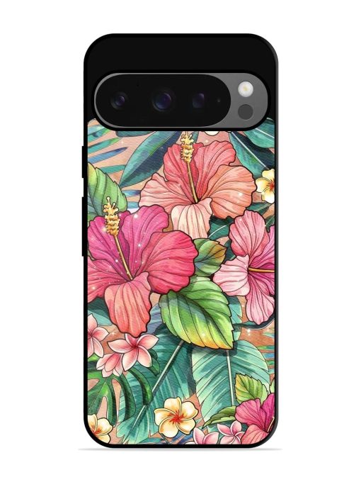 Tropical Tapestry Glossy Soft Edge Case for Google Pixel 9 Pro Xl Chachhi