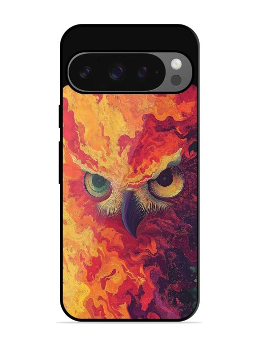 Fiery Owl Glossy Soft Edge Case for Google Pixel 9 Pro Xl