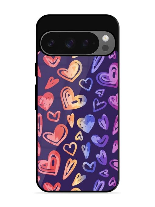 Rainbow Hearts Glossy Soft Edge Case for Google Pixel 9 Pro Xl Chachhi