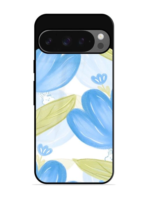 Bunny'S Blue Garden Glossy Soft Edge Case for Google Pixel 9 Pro Xl Chachhi