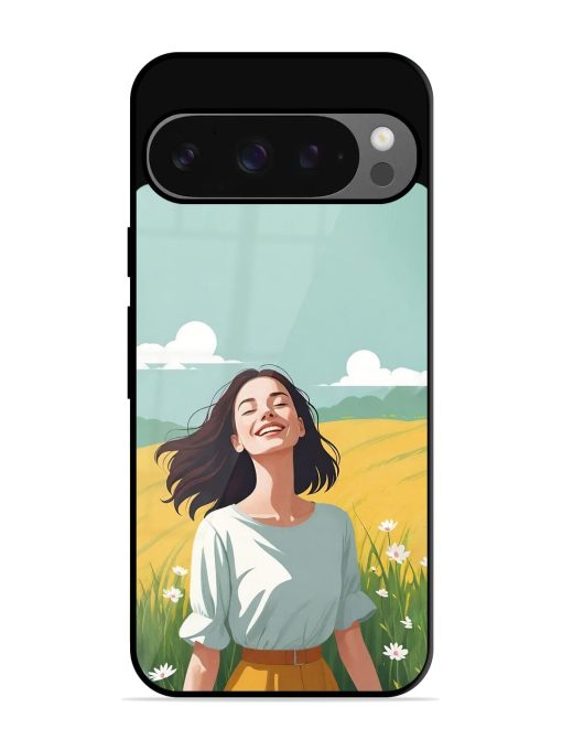 Girl Graffiti Glossy Soft Edge Case for Google Pixel 9 Pro Xl Chachhi