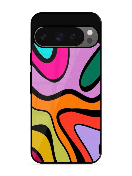 Groovy Swirls Glossy Soft Edge Case for Google Pixel 9 Pro Xl Chachhi