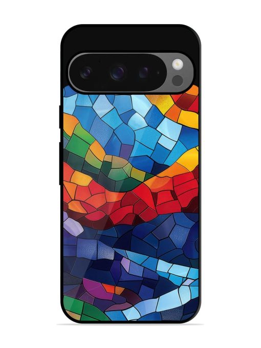 Mosaic Sunset Glossy Soft Edge Case for Google Pixel 9 Pro Xl Chachhi