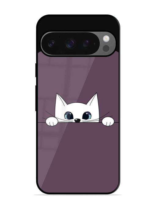 Peek-A-Boo Kitty Glossy Soft Edge Case for Google Pixel 9 Pro Xl Chachhi