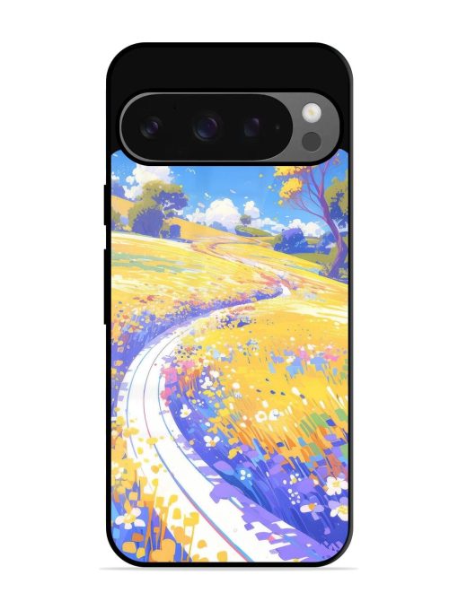 Vibrant Spring Meadow Glossy Soft Edge Case for Google Pixel 9 Pro Xl Chachhi