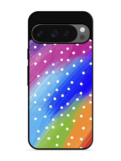 Rainbow Polka Dot Dream Glossy Soft Edge Case for Google Pixel 9 Pro Xl Chachhi