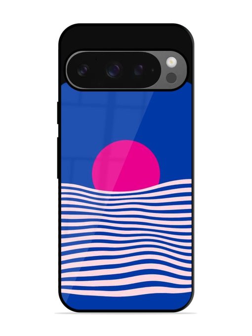 Pink Sunset Over Blue Waves Glossy Soft Edge Case for Google Pixel 9 Pro Xl Chachhi