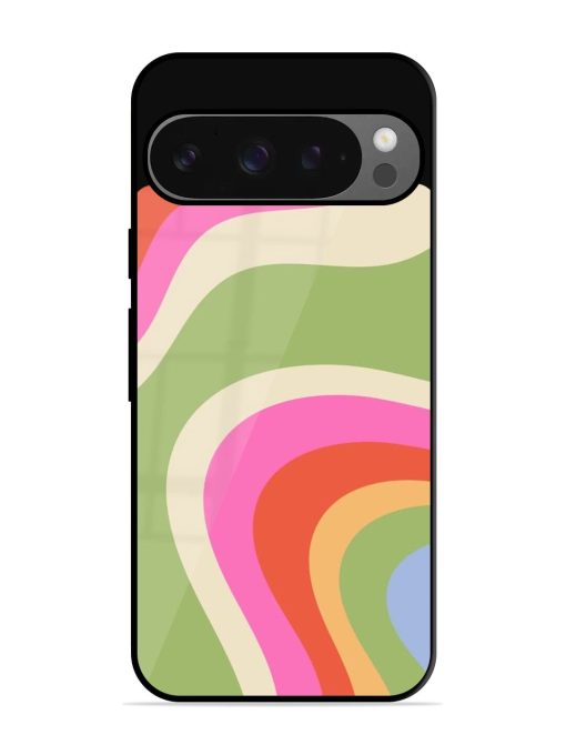 Wavy Rainbow Wonderland Glossy Soft Edge Case for Google Pixel 9 Pro Xl Chachhi