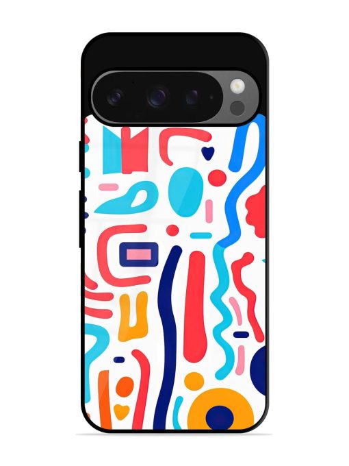 Whimsical Doodle Chaos Glossy Soft Edge Case for Google Pixel 9 Pro Xl Chachhi