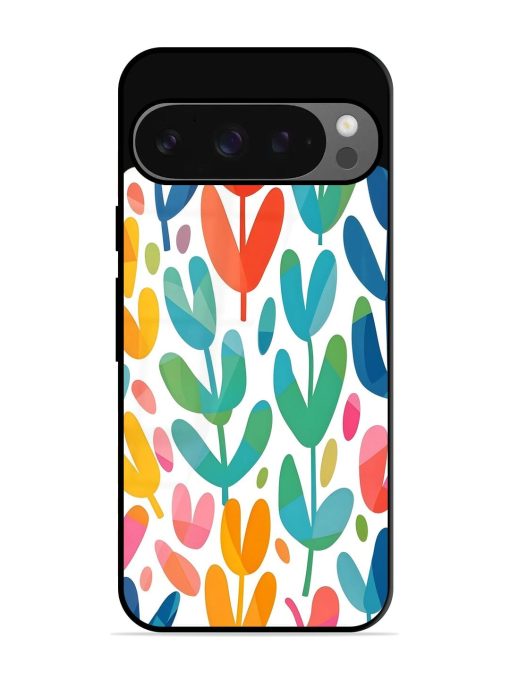 Rainbow Of Blooms Glossy Soft Edge Case for Google Pixel 9 Pro Xl Chachhi