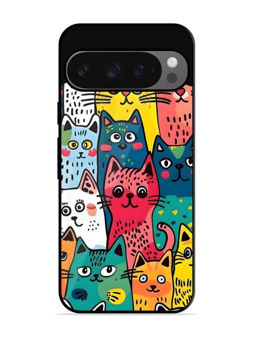 Feline Frenzy Glossy Soft Edge Case for Google Pixel 9 Pro Xl Chachhi