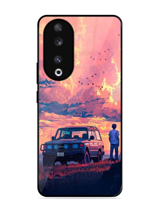 Solitude'S Horizon Glossy Soft Edge Case for Honor 90 Chachhi