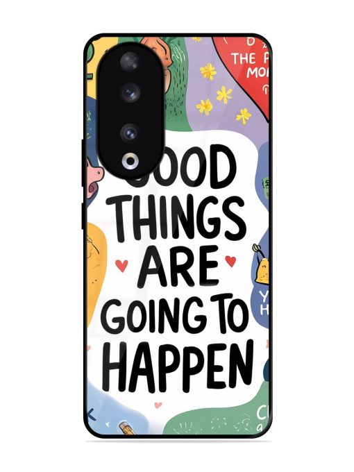 Uplifting Scribbles Glossy Soft Edge Case for Honor 90 Chachhi