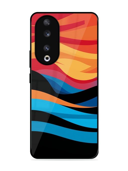 Blazing Currents Glossy Soft Edge Case for Honor 90 Chachhi