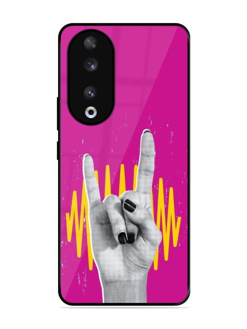 Rock Hand Glossy Soft Edge Case for Honor 90