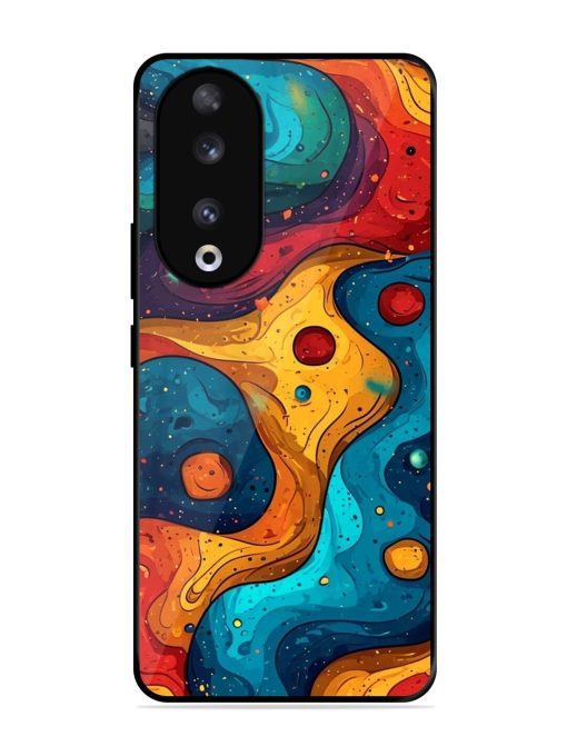 Cosmic Swirl Glossy Soft Edge Case for Honor 90 Chachhi