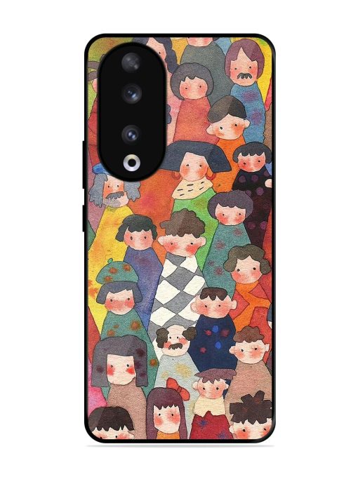 Blooming Arcs Glossy Soft Edge Case for Honor 90