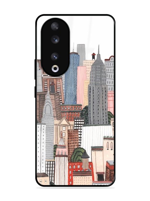 Cityscape Dreams Glossy Soft Edge Case for Honor 90 Chachhi