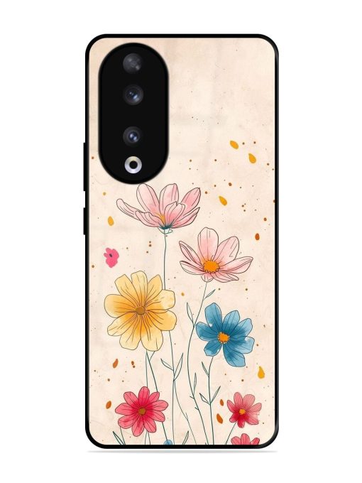 Delicate Bloom Glossy Soft Edge Case for Honor 90