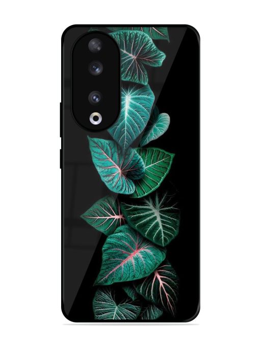 Emerald Elegance Glossy Soft Edge Case for Honor 90 Chachhi